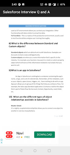 Salesforce Interview Q and A Screen 3