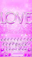 screenshot of Purple Glitter Love Keyboard T