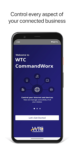 Android application WTC CommandWorx screenshort