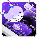 Galaxy Unicorn Dolphin Theme icon