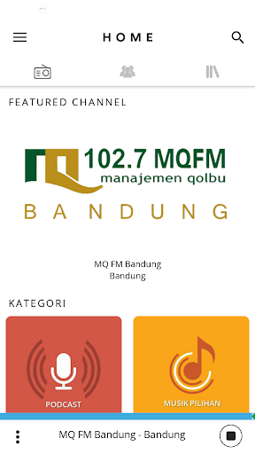 Android application Radio MQFM - Inspirasi Keluarg screenshort