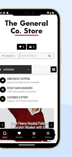Android application The General Co. Store screenshort