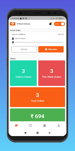 M Mart Delivery Screen 3