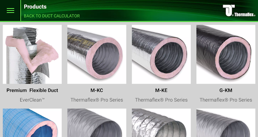 Thermaflex Duct Calculator Screen 3