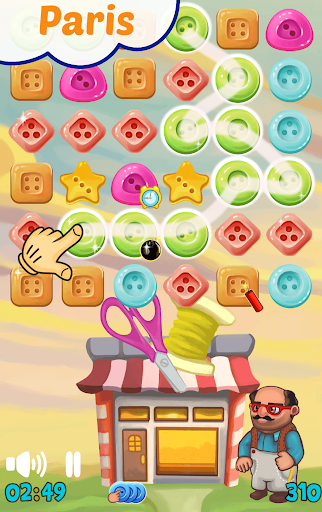 Android application Match Button: pop and splash screenshort