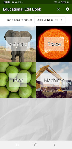 Educational Edit Book Screen 2