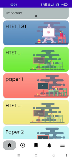 Android application All TET previous year question screenshort