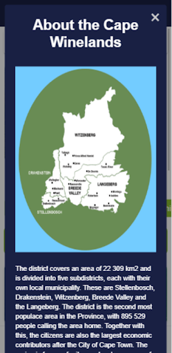Android application Cape Winelands Tourism screenshort