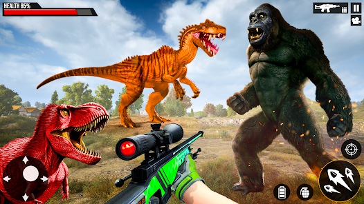 Baixe Dinosaur jogos offline de tiro no PC
