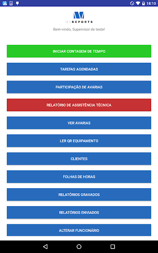 Android application MV Reports - Instalsafe screenshort