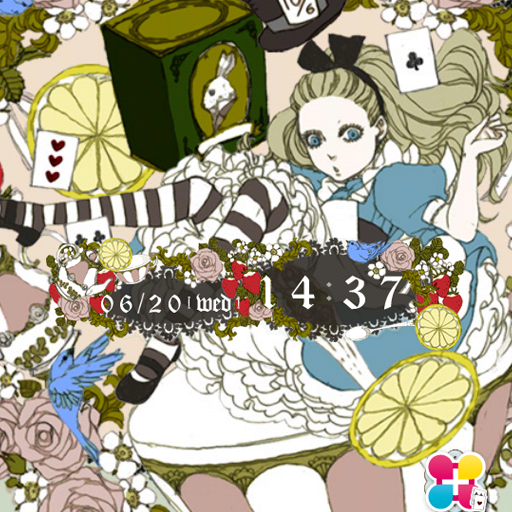 アリス壁紙きせかえ　Alices Tea logo