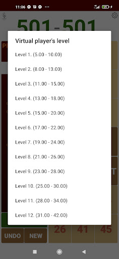 Darts Practice Screen 3