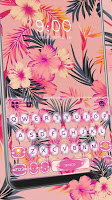 screenshot of Summer Floral Keyboard Theme