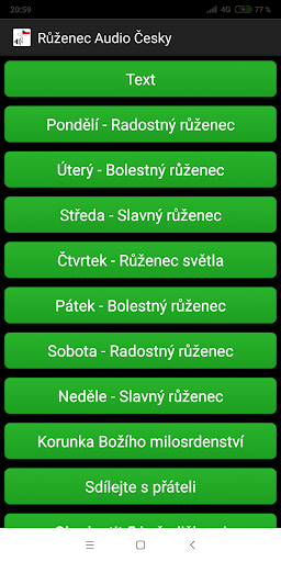 Růženec audio česky Screen 2
