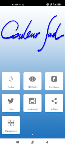 Android application Radio Couleur Sud screenshort