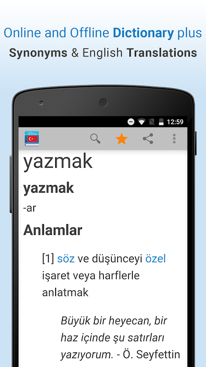 Turkish Dictionary & Thesaurus - 4.0 - (Android)