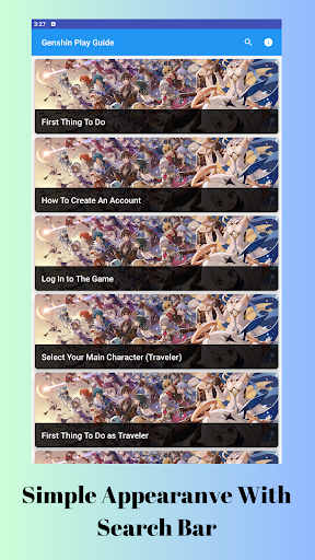 Genshin Play Guide Game