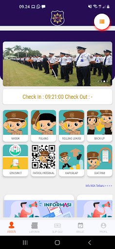 Android application NIS ANGGOTA screenshort
