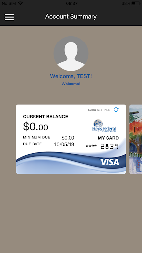 Keys Card Manager Screen 2