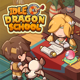 Immagine dell'icona Idle Dragon School—Tycoon Game