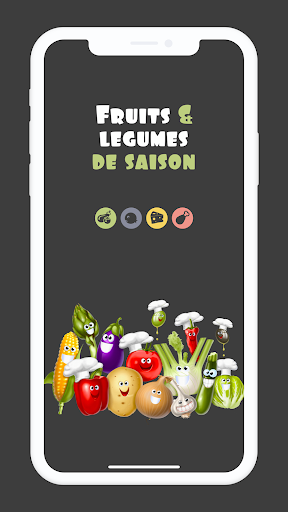Android application Fruits et légumes de saison screenshort