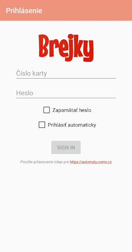 Brejky mobile Screen 2