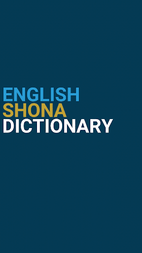 Android application English : Shona Dictionary screenshort