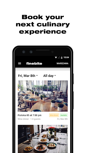 Android application Finebite screenshort
