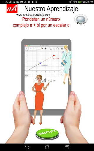 Android application Ponderan un número complejo a screenshort