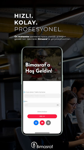 Android application Bimasraf - Muhasebe Yönetimi screenshort