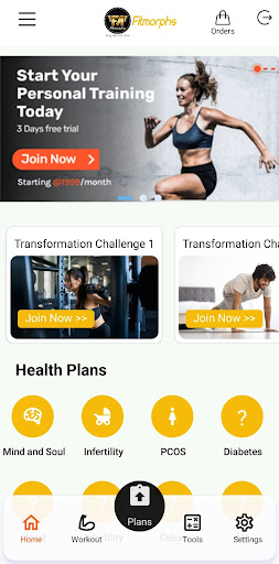 Android application Fitmorphs: Fitness Weight Loss screenshort