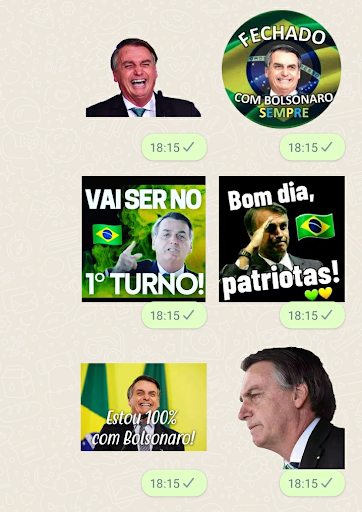 Figurinhas do Bolsonaro Screen 3
