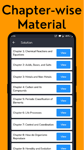 Class 10 Science Solution ++ Screen 2