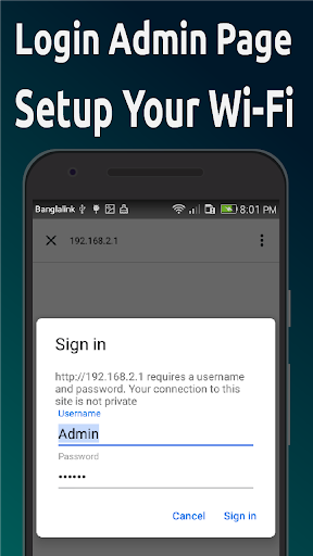 Router Admin Page: Wi-Fi Setup Screen 3