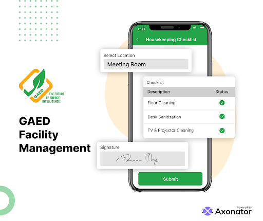 Android application GAED - Facility Management screenshort