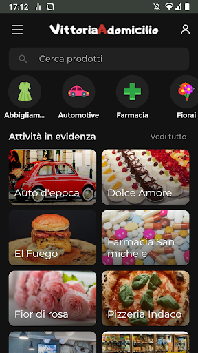 Android application Vittoria a Domicilio screenshort