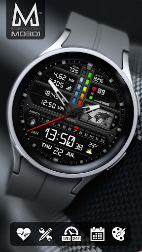 MD301 Hybrid watch face