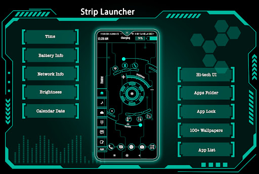Screenshot of Strip Launcher - Homescreen