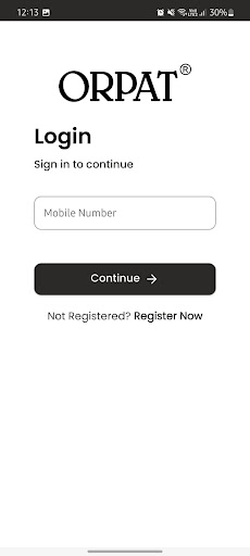 Android application Orpat Service App- Customer screenshort