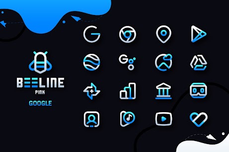BeeLine Blue IconPack Apk [PAID/PATCHED] Download 3