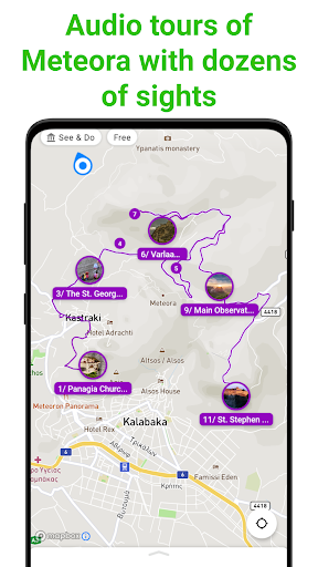 Android application Meteora Tour Guide:SmartGuide screenshort