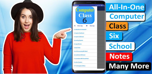 Android application Computer Class 6 notes offline screenshort