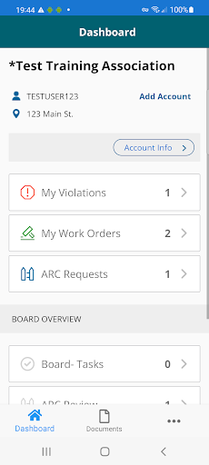 Community Property Management Screen 2
