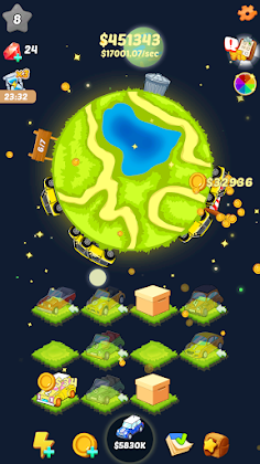 Idle Cars Merge World - Screenshot 1