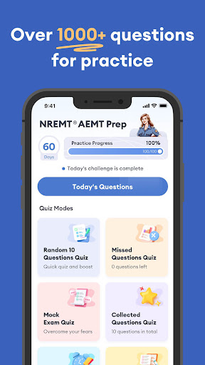 Android application AEMT Exam Prep 2024 screenshort