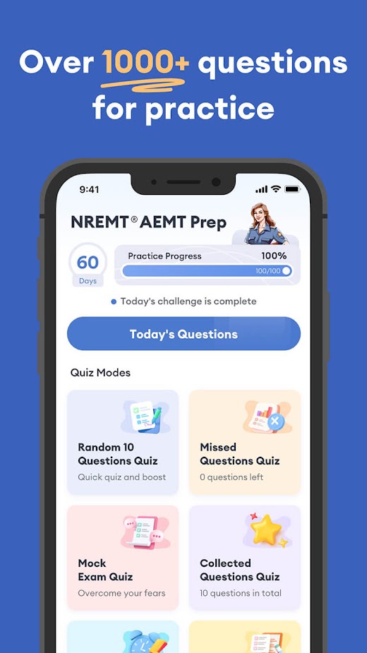 Android application AEMT Exam Prep 2024 screenshot