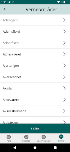 Naturoppdrag Screen 2