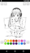 Anime Manga Coloring Book Screenshot