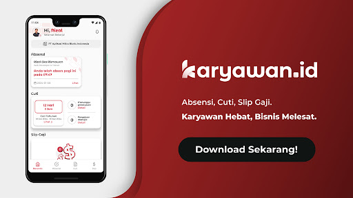 Android application Karyawan - Absensi Cuti Slip screenshort