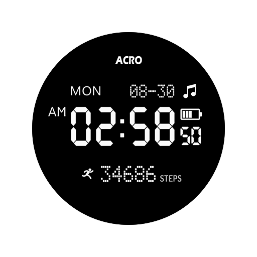 ACRO Night Work ES07 Watchface logo